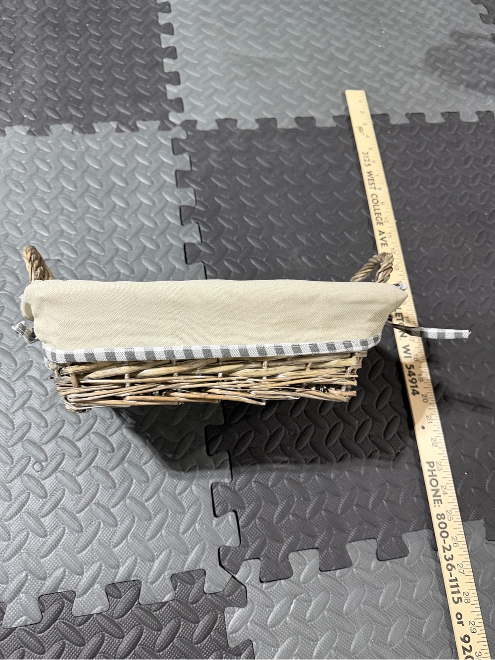 Small Shallow Basket with Liner